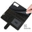 Wallet Design Crazy Horse Texture Leather Phone Cover Shell with Horizontal Viewing Stand for Samsung Galaxy S22+ 5G - Black - 7