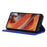 Split Leather Stylish Litchi Texture Wallet Phone Case Stand Flip Shell for Samsung Galaxy A13 5G / A04s 4G (164.7mm) - Blue - 5