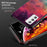 Starry Sky Series Soft TPU Bumper Frame Shockproof Tempered Glass Back Cover for Samsung Galaxy M52 5G - Dream Starry Sky - 5