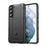 Rugged Square Grid Design Thickened Anti-Drop Anti-Fingerprint TPU Phone Case for Samsung Galaxy S22 5G - Black - 1