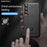 Rugged Square Grid Design Thickened Anti-Drop Anti-Fingerprint TPU Phone Case for Samsung Galaxy S22 5G - Black - 3