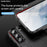 Rugged Square Grid Design Thickened Anti-Drop Anti-Fingerprint TPU Phone Case for Samsung Galaxy S22 5G - Black - 4