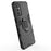 Ring Holder Kickstand Hard PC + Flexible Soft TPU Dual Layer Shock Absorption Protective Cover for Samsung Galaxy M52 5G - Black - 4