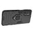 Ring Holder Kickstand Hard PC + Flexible Soft TPU Dual Layer Shock Absorption Protective Cover for Samsung Galaxy M52 5G - Black - 6