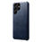 Scratch Resistant PU Leather Coated PC Phone Case Phone Cover for Samsung Galaxy S22 Ultra 5G - Blue - 1