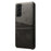PU Leather + PC Dual Back Card Slots Design Shockproof Stylish Hard Cover Shell for Samsung Galaxy S22 5G - Black - 2