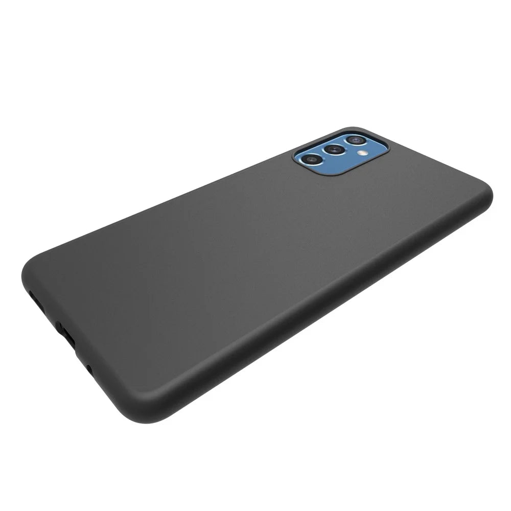 10Pcs/Pack Double-sided Matte Finish Flexible TPU Protective Phone Back Cover Case for Samsung Galaxy M52 5G - Black - 4