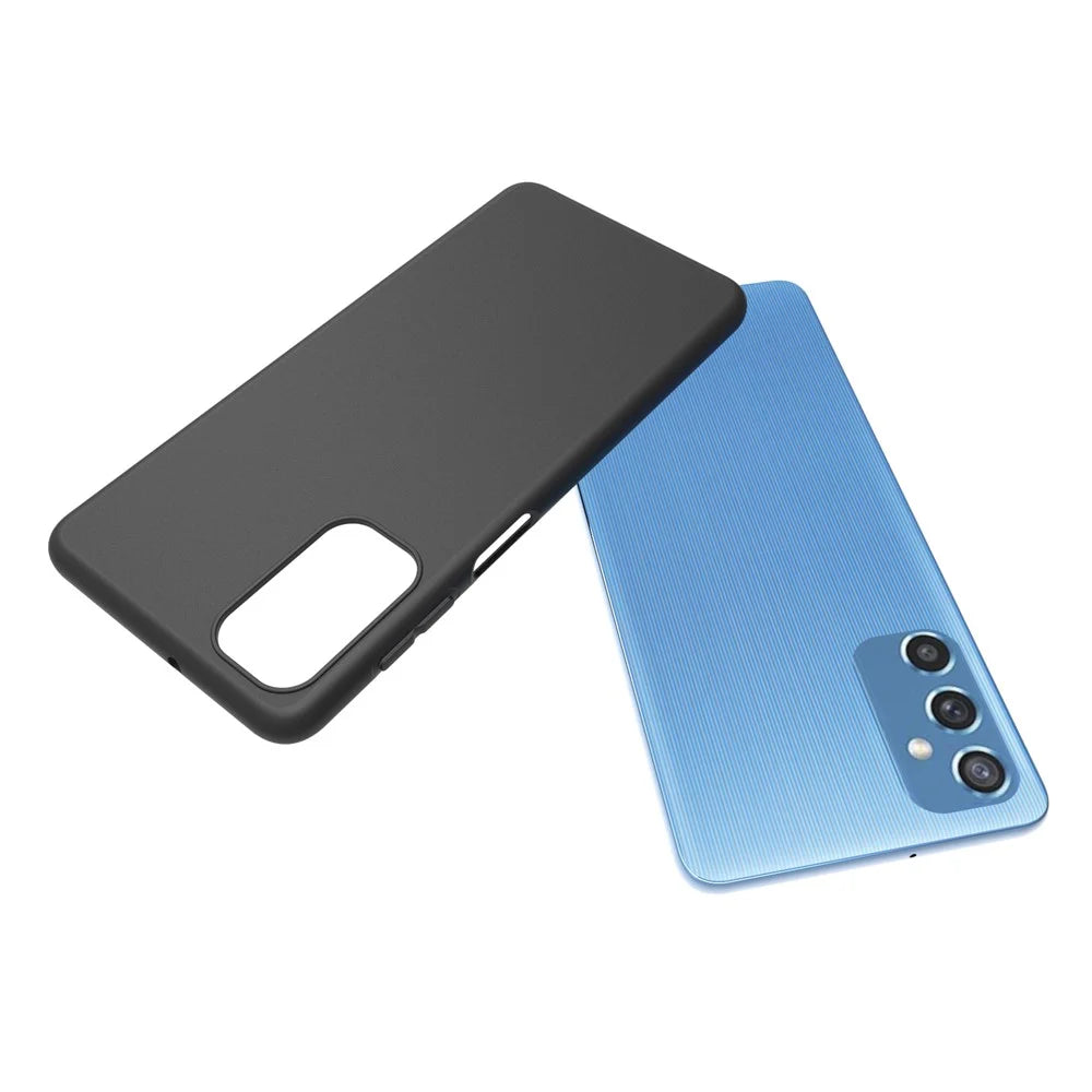 10Pcs/Pack Double-sided Matte Finish Flexible TPU Protective Phone Back Cover Case for Samsung Galaxy M52 5G - Black - 6