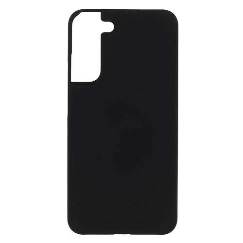 Shock Absorbing Rubberized Hard PC Glossy Protective Back Case for Samsung Galaxy S22 5G - Black - 1
