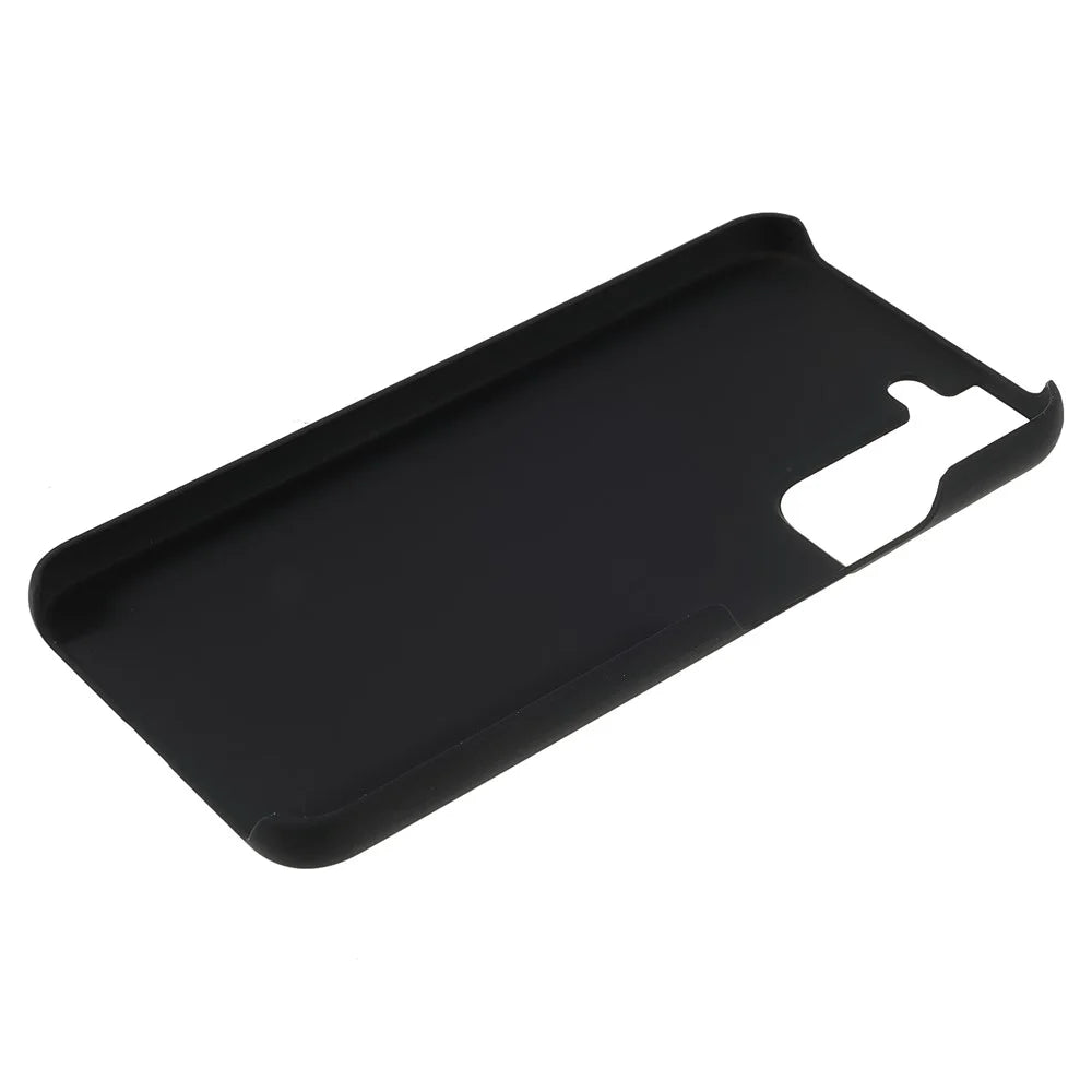 Shock Absorbing Rubberized Hard PC Glossy Protective Back Case for Samsung Galaxy S22 5G - Black - 6