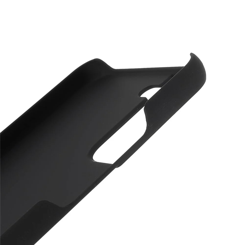 Shock Absorbing Rubberized Hard PC Glossy Protective Back Case for Samsung Galaxy S22 5G - Black - 7