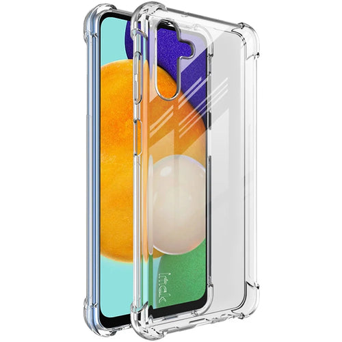 IMAK Corner Airbags Anti-Fall TPU Soft Well-Protected Phone Case with Screen Protector for Samsung Galaxy A13 5G / A04s 4G (164.7mm) - Transparent - 1