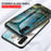 Marble Pattern Stylish Slim Light Anti-scratch Soft TPU Frame PC and Tempered Glass Back Case for Samsung Galaxy A13 5G - White Marble - 2