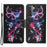 Pattern Printing Magnetic Clasp Closure Leather Phone Cover Protector with Stand Wallet for Samsung Galaxy S22+ 5G - Shimmering Butterfly - 1