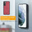 MEGSHI 017 Series Handy Strap Drop-proof Magnetic Absorption Multi-function Zippered Wallet Detachable Leather Cover for Samsung Galaxy S21 FE 5G/S21 Fan Edition - Red - 7