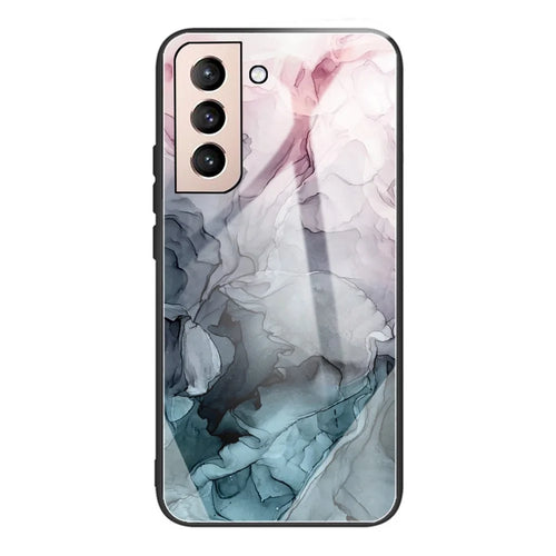 Marble Pattern Tempered Glass + TPU 360-degree Protection Anti-fall Phone Case Cover for Samsung Galaxy S22 5G - Style A - 1