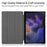 For Samsung Galaxy Tab A8 10.5 (2021) / A8 10.5 (2022) Trifold Stand PU Leather Hard PC Inner Shockproof Protective Tablet Cover - Black - 5