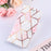 Marble Pattern Splicing Well-Protected Stylish Leather Case Wallet Stand Phone Cover with Handy Strap for Samsung Galaxy S22 5G - Pink/White - 7