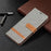 For Samsung Galaxy S22+ 5G Drop-proof Splicing Jeans Cloth Magnetic Clasp Stand PU Leather Wallet Leather Phone Case - Grey - 6