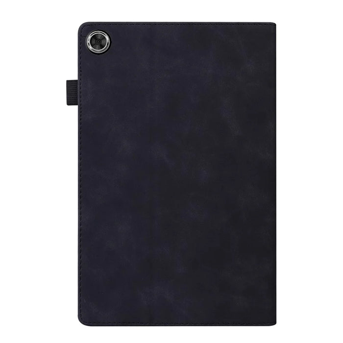 For Samsung Galaxy Tab A8 10.5 (2021) Front Pocket Design Business Style PU Leather Folio Flip Wallet Tablet Case with Stand - Black - 3