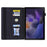 For Samsung Galaxy Tab A8 10.5 (2021) Front Pocket Design Business Style PU Leather Folio Flip Wallet Tablet Case with Stand - Black - 5