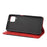 Shockproof Business Style Phone Stand Cover Phone Case Splicing Leather Shell for Samsung Galaxy A12 - Red - 5