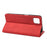 Shockproof Business Style Phone Stand Cover Phone Case Splicing Leather Shell for Samsung Galaxy A12 - Red - 6