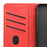 Shockproof Business Style Phone Stand Cover Phone Case Splicing Leather Shell for Samsung Galaxy A12 - Red - 7