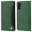 Flip Phone Case Shockproof Business Scratch-resistant Splicing Leather Wallet Shell for Samsung Galaxy A13 5G / A04s 4G (164.7mm) - Green - 1