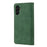 Flip Phone Case Shockproof Business Scratch-resistant Splicing Leather Wallet Shell for Samsung Galaxy A13 5G / A04s 4G (164.7mm) - Green - 3