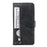 PU Leather Phone Case Drop-Resistant Folio Flip Stand Wallet Zipper Pocket Design Case for Samsung Galaxy A03s (164.2mm) - Black - 7