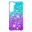 Gradient Quicksand Series Soft TPU Liquid Floating Protective Phone Case for Samsung Galaxy S22 5G - Sky Blue/Purple - 1