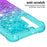 Gradient Quicksand Series Soft TPU Liquid Floating Protective Phone Case for Samsung Galaxy S22 5G - Sky Blue/Purple - 2