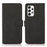 KHAZNEH Dual-sided Magnetic Clasp Textured PU Leather Phone Case Shell with Stand Wallet for Samsung Galaxy A53 5G - Black - 1