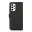 KHAZNEH Dual-sided Magnetic Clasp Textured PU Leather Phone Case Shell with Stand Wallet for Samsung Galaxy A53 5G - Black - 3