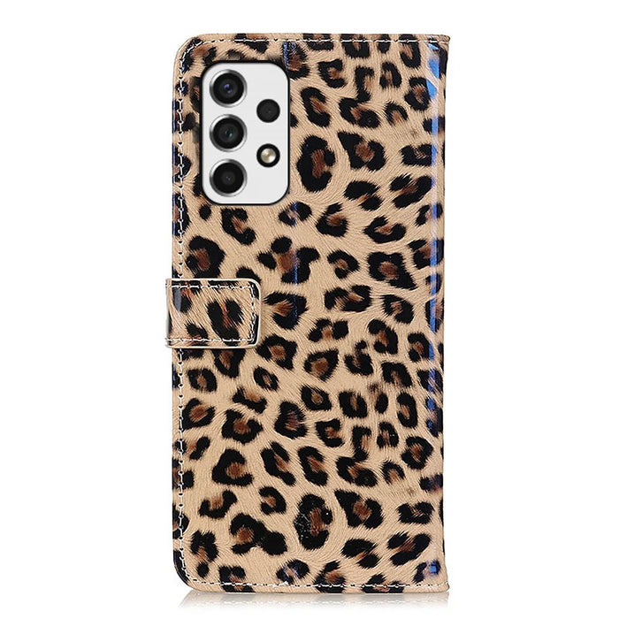 Leopard Pattern Design Protective Cover PU Leather Stand Flip Wallet Phone Case for Samsung Galaxy A53 5G - 3