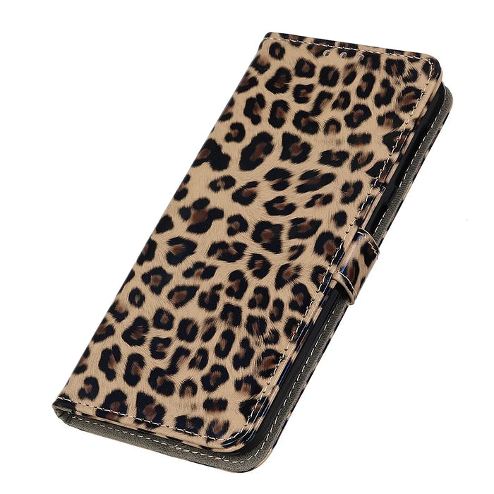 Leopard Pattern Design Protective Cover PU Leather Stand Flip Wallet Phone Case for Samsung Galaxy A53 5G - 6