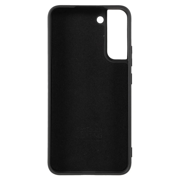 X-LEVEL Premium Liquid Silicone Phone Case Scratch-resistant Back Cover for Samsung Galaxy S22 5G - Black - 3