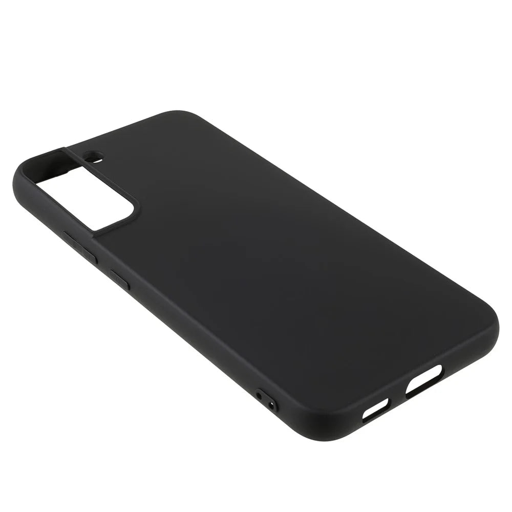 X-LEVEL Premium Liquid Silicone Phone Case Scratch-resistant Back Cover for Samsung Galaxy S22 5G - Black - 4