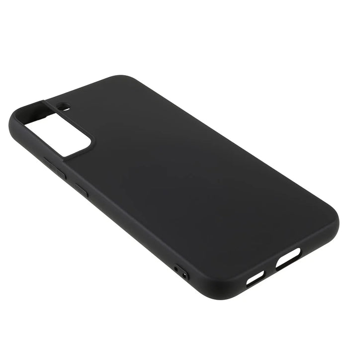 X-LEVEL Premium Liquid Silicone Phone Case Scratch-resistant Back Cover for Samsung Galaxy S22 5G - Black - 4