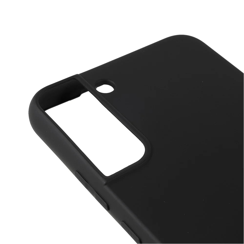 X-LEVEL Premium Liquid Silicone Phone Case Scratch-resistant Back Cover for Samsung Galaxy S22 5G - Black - 6