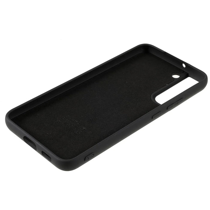 X-LEVEL Premium Liquid Silicone Phone Case Scratch-resistant Back Cover for Samsung Galaxy S22 5G - Black - 7