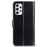 Leather Case Crazy Horse Texture Wallet Design Phone Cover Stand Shell for Samsung Galaxy A53 5G - Black - 3