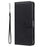 For Samsung Galaxy A13 5G / A04s 4G (164.7mm) Case Solid Color Leather Mobile Cover Wallet Stand with Strap - Black - 2