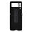 Textured Surface PU Leather Coated Hard PC Protective Phone Case Cover for Samsung Galaxy Z Flip3 5G - Leopard - 3