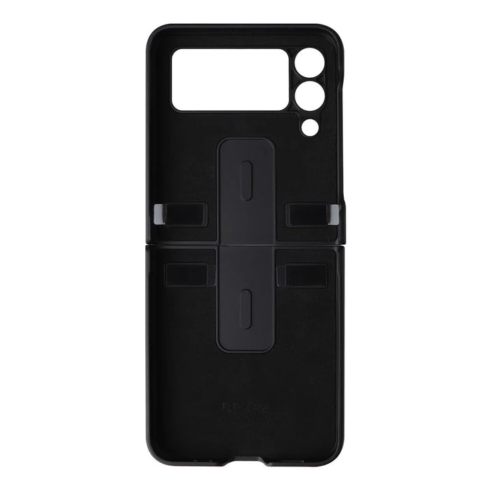 Textured Surface PU Leather Coated Hard PC Protective Phone Case Cover for Samsung Galaxy Z Flip3 5G - Leopard - 3