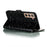 Stand Feature PU Leather Flip Imprinting Mandala Flower Wallet Phone Case with Strap for Samsung Galaxy S22+ 5G - Black - 5