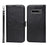 R61 Texture Felled Seam Phone Case Pattern Imprinted Stylish PU Leather Wallet Cover with Stand for Samsung Galaxy S10 - Black - 1