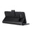 R61 Texture Felled Seam Phone Case Pattern Imprinted Stylish PU Leather Wallet Cover with Stand for Samsung Galaxy S10 - Black - 6