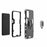 Ring Kickstand PC+ TPU Dual Layer Shock Absorption Protective Cover for Samsung Galaxy A13 5G - Black - 4